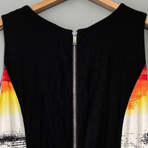 Jolibel Womens Size 8 Sleeveless Jersey Knit Dopamine Dress Artsy Funky Abstract - Picture 5 of 11